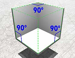 3-sided half box