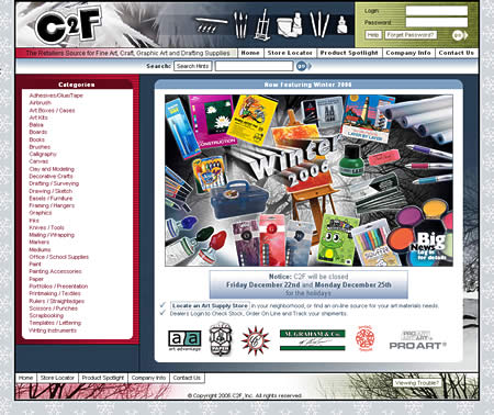 C2F Web Site Winter 2006 Theme